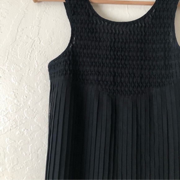 French Connection black sleeveless pleated top size 6 - Picture 7 of 16